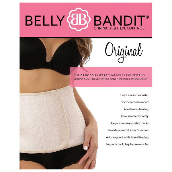 Faja postparto moldeadora de cintura Original Belly Wrap™ beige - 9lunasshop.com
