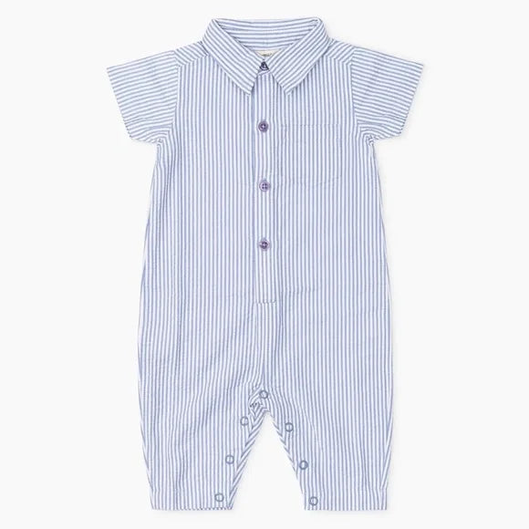 Romper Oxford Celeste