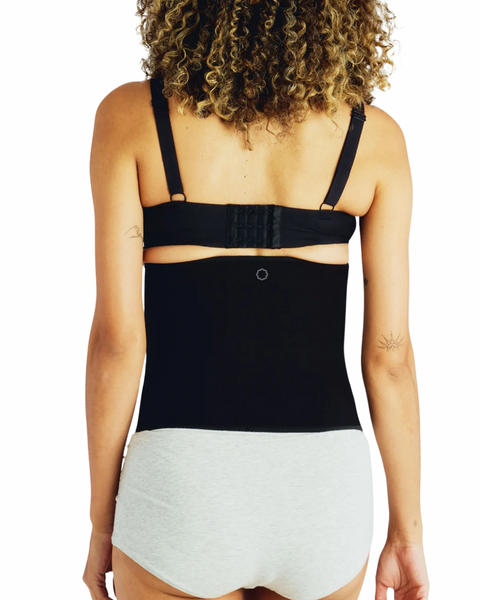 Faja postparto moldeadora de cintura Bamboo Belly Wrap™ negra - 9lunasshop.com