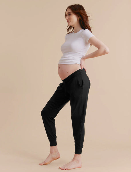 Jogger de maternidad negro