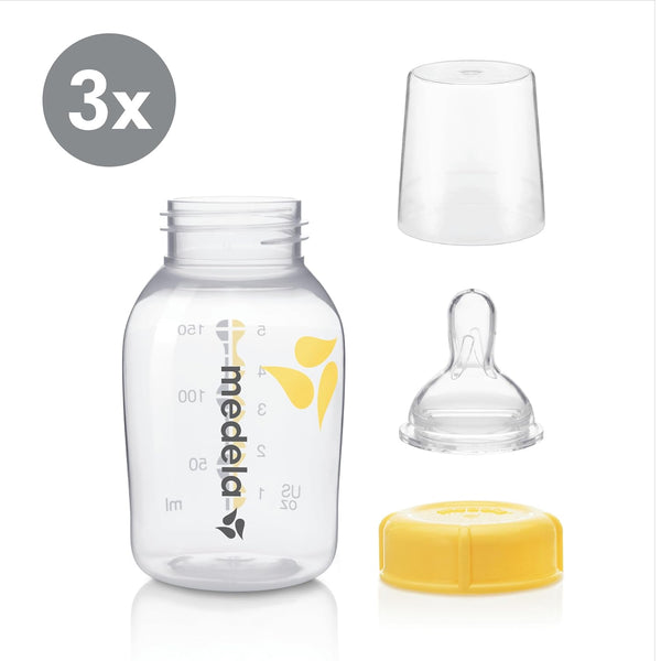 Set de 3 biberones Medela de 150ml o 5oz - 9lunasshop.com