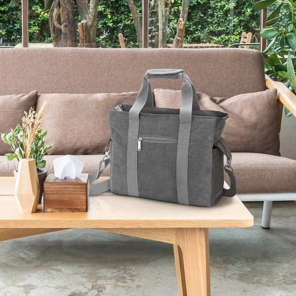Bolso y pañalera Spectra gris