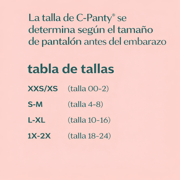 Panty postparto de cesárea C-Panty negro