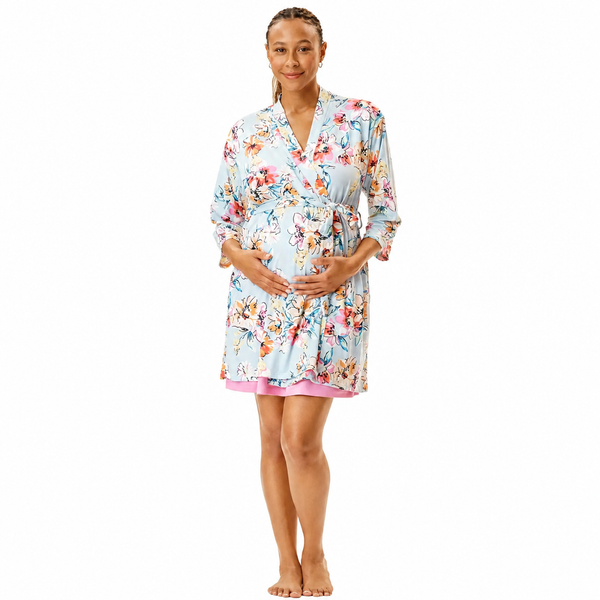 Set de camisón de lactancia, bata y manta para bebé - 9lunasshop.com