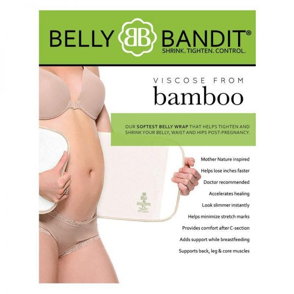 Faja postparto moldeadora de cintura Bamboo Belly Wrap™ negra - 9lunasshop.com