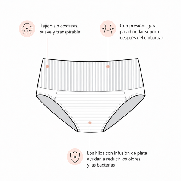 Belly Bandit panty de recuperación post cesárea beige - 9lunasshop.com