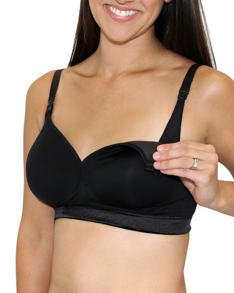 Brasier de lactancia sin varillas negro - 9lunasshop.com