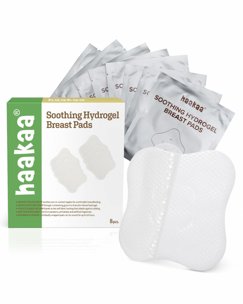 Pads de hidrogel con lanolina para pezones Haakaa - 9lunasshop.com