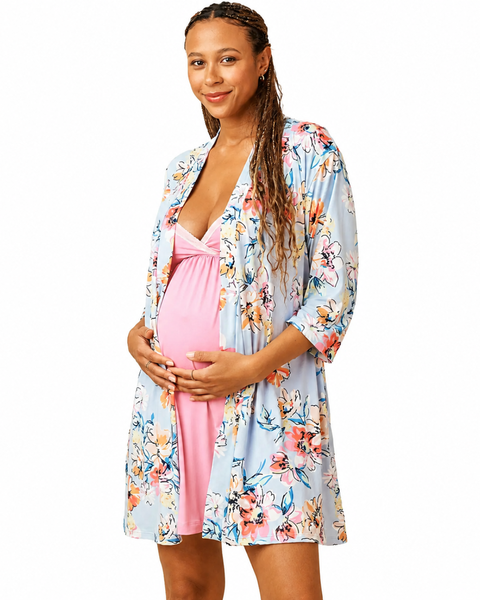 Set de camisón de lactancia, bata y manta para bebé - 9lunasshop.com