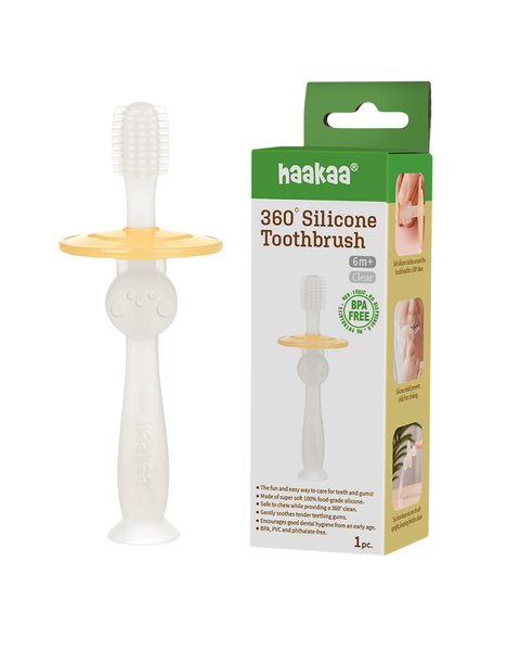 Cepillo de dientes de silicona 360º  para bebés - 9lunasshop.com