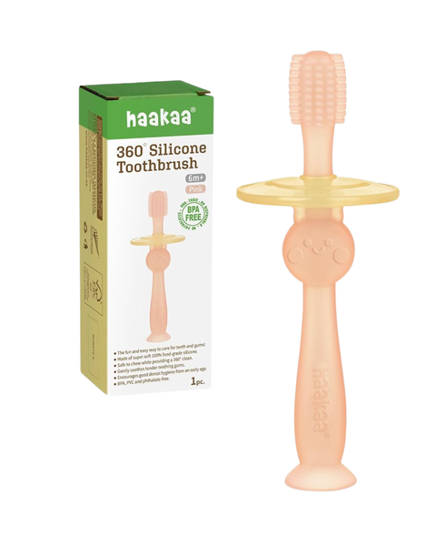 Cepillo de dientes de silicona 360º  para bebés - 9lunasshop.com