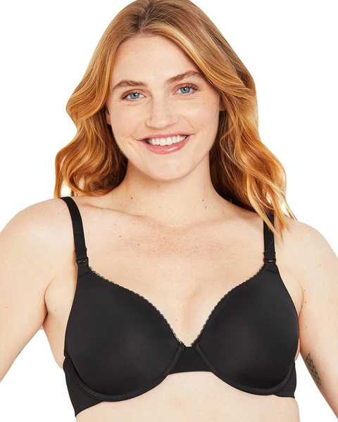 Brasier de lactancia de cobertura completa con aros negro - 9lunasshop.com