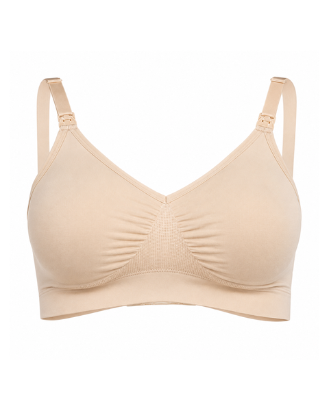 Brasier materno y de lactancia sin costuras beige Medela