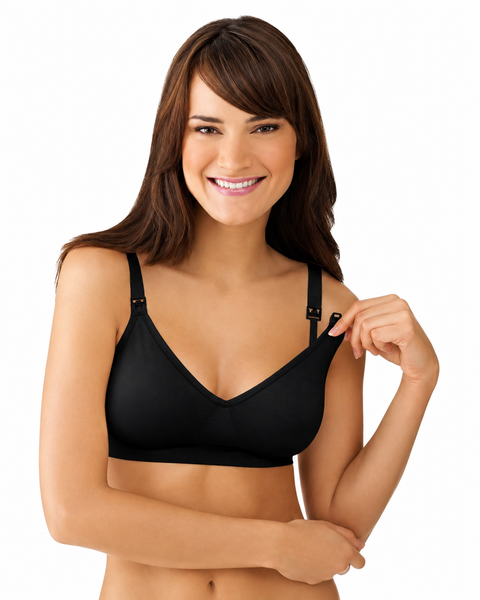 Brasier materno y de lactancia sin costuras negro Medela