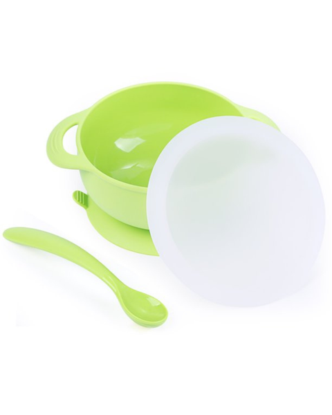 Bowl de Silicona con Tapa y Cuchara