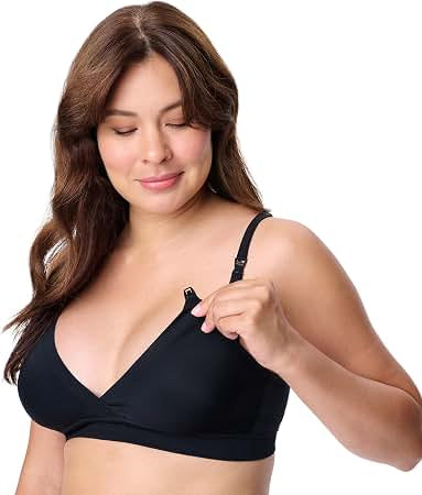 Brasier de Lactancia Negro Estilo Triangular
