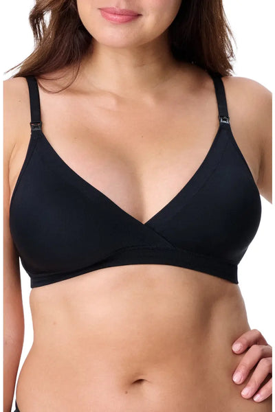 Brasier de Lactancia Negro Estilo Triangular