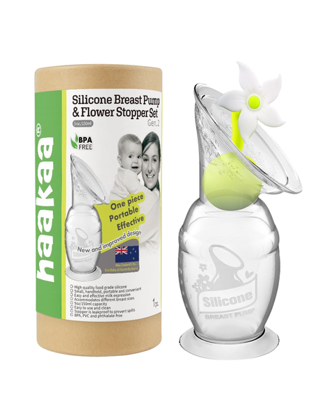 Extractor Manual de Silicona Haakaa 4oz. Gen. 2 con Tapón