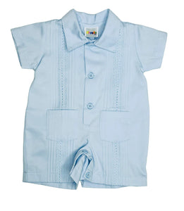 Enterizo Guayabera Celeste