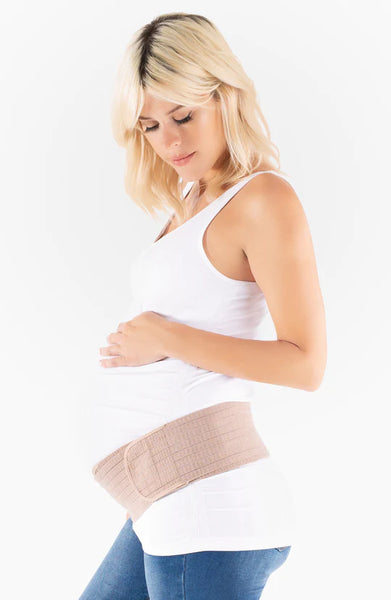 2-en-1 Hip Bandit™ Banda de soporte ajustable para el embarazo y posparto beige