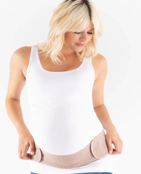 2-en-1 Hip Bandit™ Banda de soporte ajustable para el embarazo y posparto beige