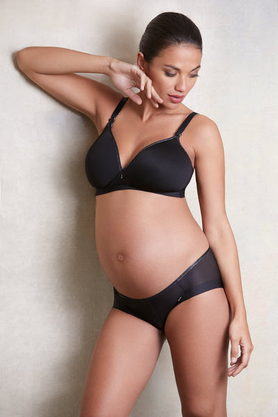 Brasier De Lactancia Sin Aros Moldeador Negro Ropa intima - Embarazada - Maternidad - Embarazo - 9lunasshop.com