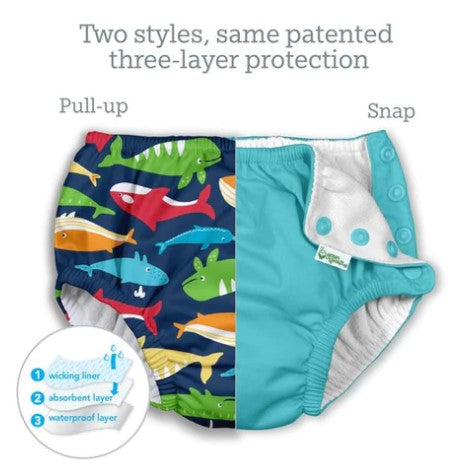Bañador Pañál reutilizable estampado dinosaurios