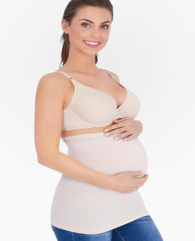 Faja de embarazo Flawless Belly™ beige - 9lunasshop.com