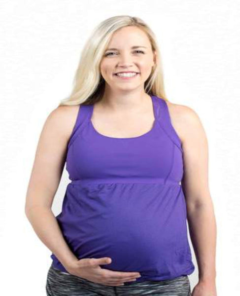 Top deportivo color morado con soporte Ropa - Embarazada - Maternidad - Embarazo - 9lunasshop.com
