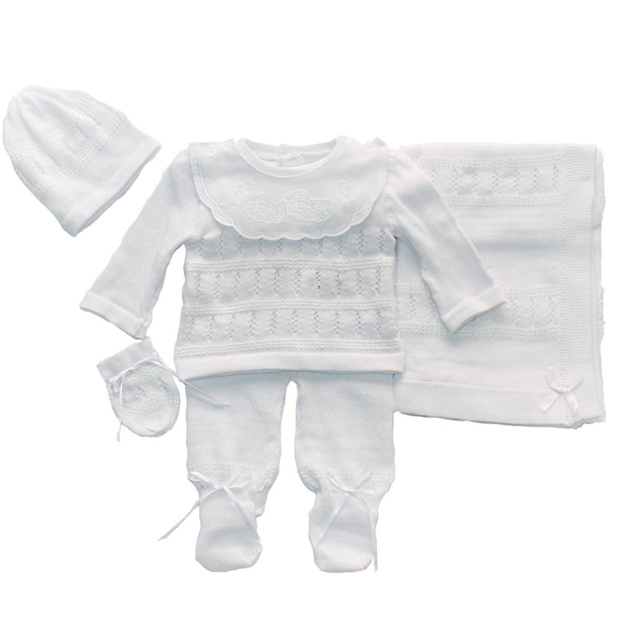 Set de 5 piezas salida del hospital blanco Baby