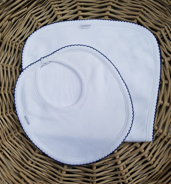 Sacagas 100% algodón pima peruano borde navy Sacagas - Embarazada - Maternidad - Embarazo - 9lunasshop.com