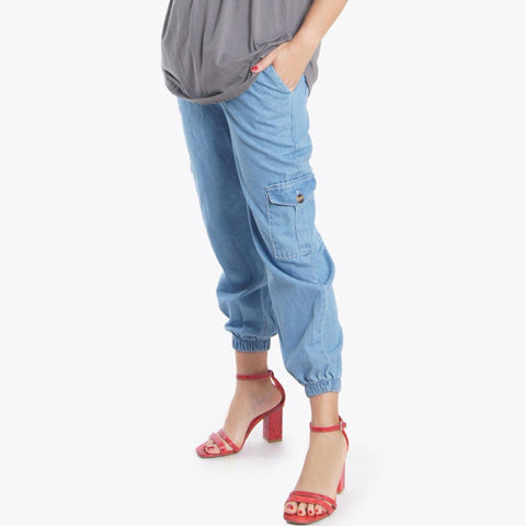 Pantalón casual estilo cargo jean