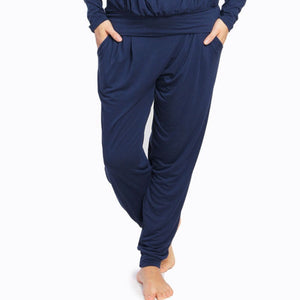 Jogger lounge con bolsillos navy