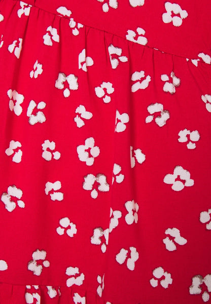 Blusa Seraphine® manga corta de embarazo y lactancia estampado flores rojo