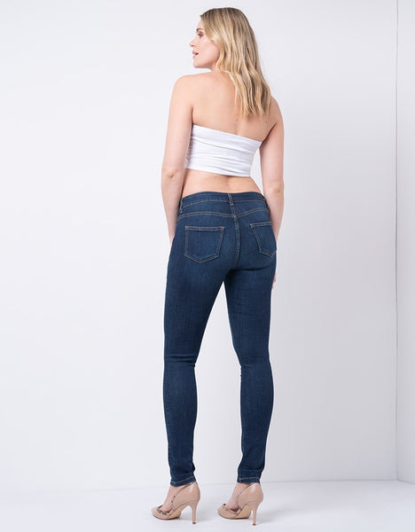 Jean skinny de algodón orgánico por debajo de la barriga Jeans - Embarazada - Maternidad - Embarazo - 9lunasshop.com