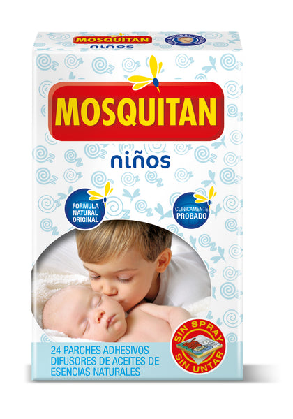 Parches difusores de repelente natural contra mosquitos para bebés