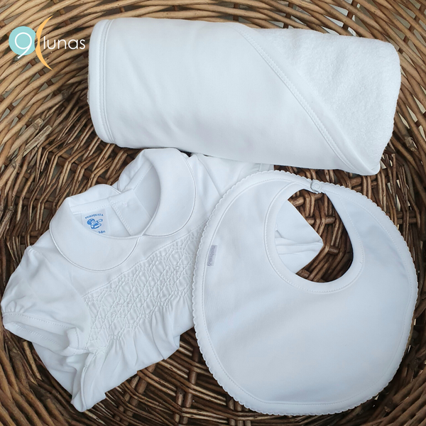Toalla 100% algodón pima peruano blanco Toallas - Embarazada - Maternidad - Embarazo - 9lunasshop.com