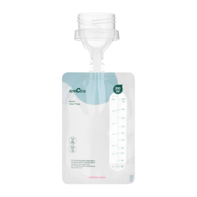 Conector y bolsas de extracción y almacenaje de leche materna (10 unidades)