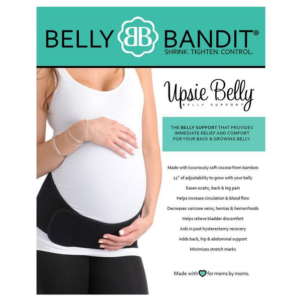 Faja pre y postparto Upsie Belly® Negra Faja - Embarazada - Maternidad - Embarazo - 9lunasshop.com